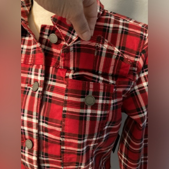 Charter Club Red Denim Plaid Jacket - Picture 11 of 15